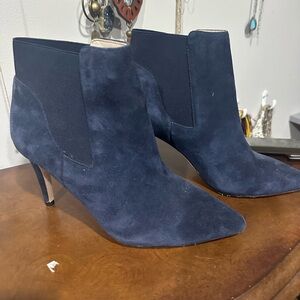 Boden Real Leather Navy Blue Women's Ankle Boots Size 38